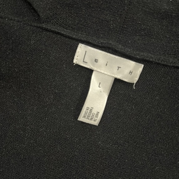 Leith black cozy shawl collar cardigan L - Picture 4 of 4